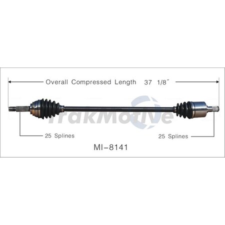 Surtrack Axle Cv Axle Shaft, MI-8141 MI-8141
